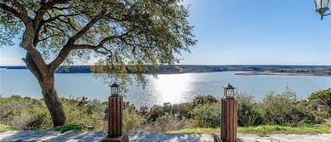 Beautiful view of Lake Belton from our patio