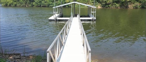 Dock - left slip is available with rental - 12’ wide slip