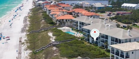 Aerial View of Dune Thyme. Ground Floor Unit with Views