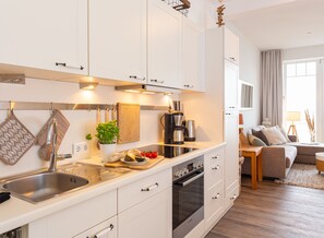 Kitchen in the holiday apartment Amrumer Strandhaven