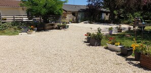 Gravelled parking area