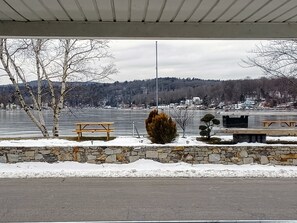 Winter lake view