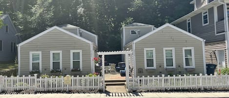 This cottage is on the right in the photo.  Super cute & cozy!