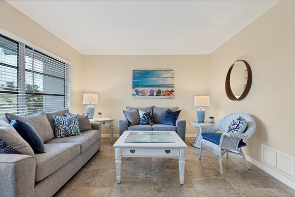 Living Room with new couch and love seat