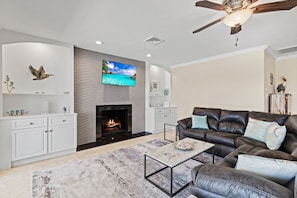 Living Room with Fireplace