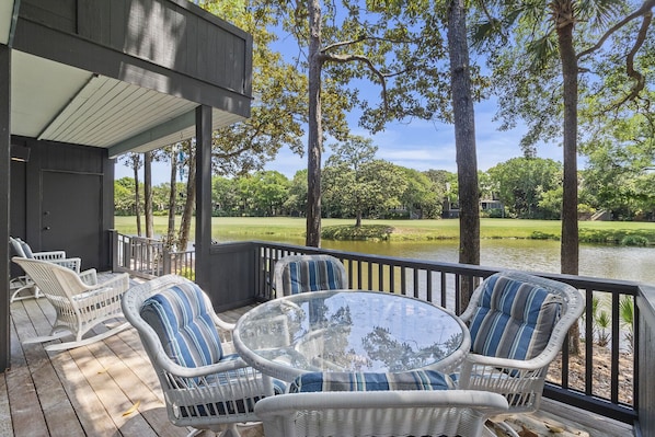 Open Air Deck with Lagoon Views
