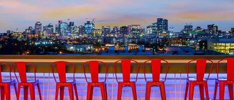 Stunning views of Downtown Nashville from the large rooftop deck