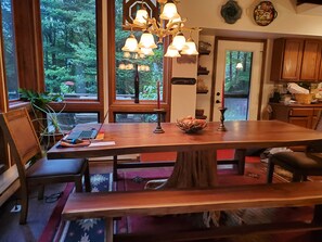 Dining Room Live Edge Table seats 10