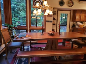 Dining Room Live Edge Table seats 10