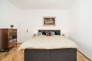 Deluxe double bed with storage