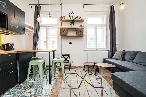 Kitchen and lounge