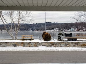 Winter lake view
