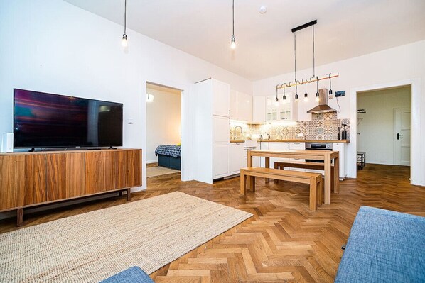 Open plan living area