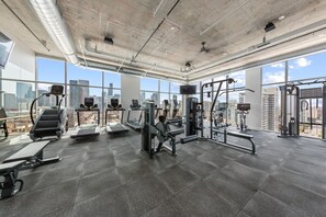 Get your sweat on at the onsite fitness center!