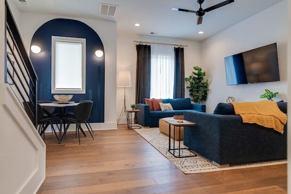 Welcome to Taylor Haus II! Step through the door to find a generously sized, versatile living area suitable for all your guests.