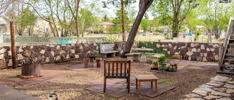 Flagstone,Furniture,Ground,Tree,Gravel