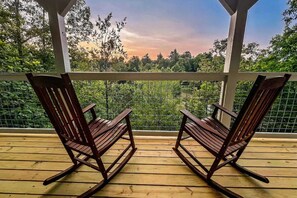 Take in breathtaking sunset views from the upper deck.
