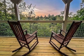 Take in breathtaking sunset views from the upper deck.