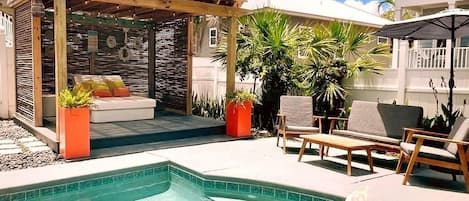 Relax Poolside in the Pergola