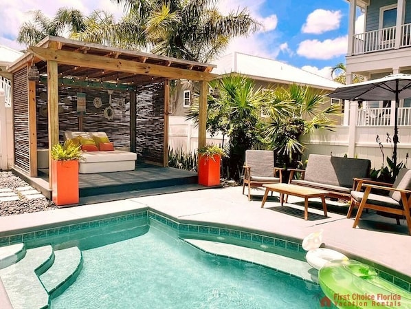 Relax Poolside in the Pergola