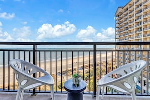 - Breathe in the salty air from your private balcony with front row ocean views - Start your day with coffee or end it with a sunset, all from your peaceful retreat - The beach is just steps away, inviting you to soak up the sun and sea breeze