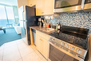 Full-sized kitchen appliances