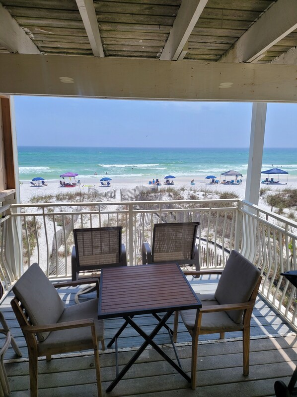 View of the ocean from the inside