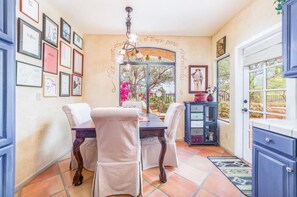 Breakfast Room that steps out to a private patio
