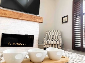 Cozy fireplace. Are you ready to relax?