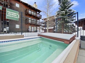 Enjoy indoor &amp; outdoor hot tubs after a long day of adventure!