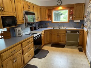 Kitchen overlooking the water