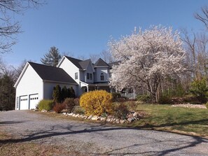 The gravel road takes you to your cozy house!