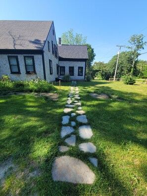 Path leading to side door 
