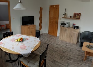 Ferienwohnung Fernblick-Wohnraum