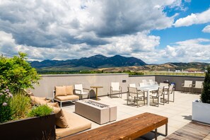 View from the rooftop balcony.