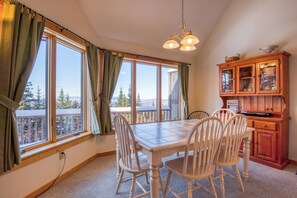 Dining area with gorgeous views