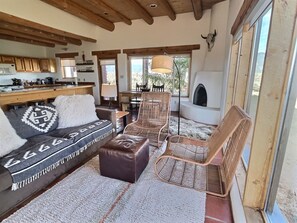 Livingroom with Kitchen and Dining Area in an Open Concept