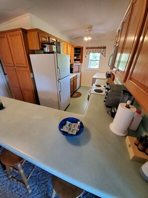 Fully stocked kitchen