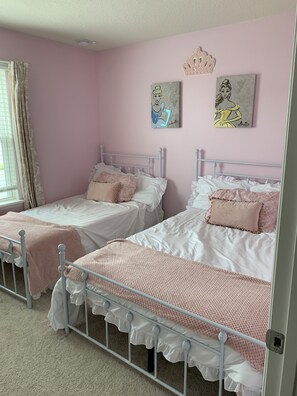 Adorable Princess Room with Flat Screen TV