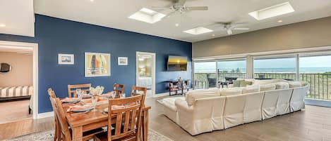 Dining Area + Living Room