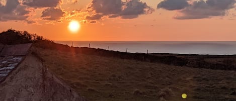 Sunset view from property