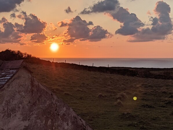 Sunset view from property