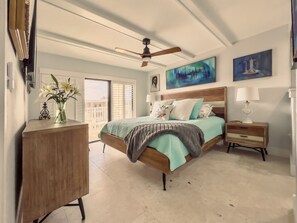 Comfy king-sized bed 