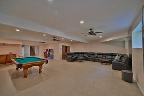 Basement game room/ movie 