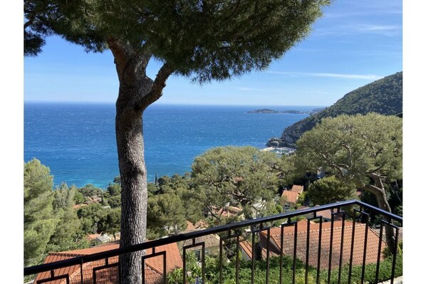 View from the top floor to cap ferrat.