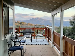 View from the suite overlooking the valley. 