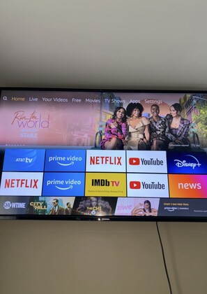 50in TV w/ Amazon Prime, Netflix and more