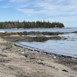 Beach mid-tide