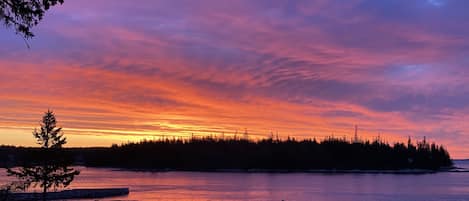 Sunrise from the deck