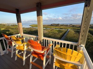 Your view in the morning while enjoying your coffee off the kitchen.